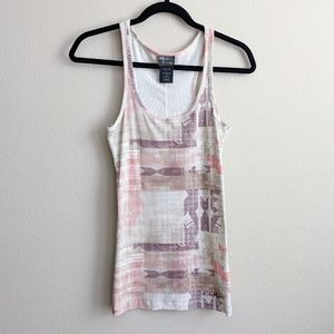 Oakley Women's Casual Tank Top,‎ Beige/Purple/Pink, Women's Small